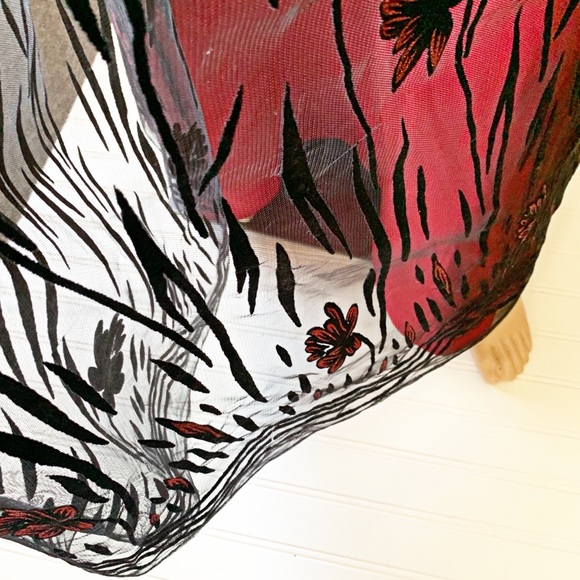 ❤️ Patra Red and Black Velvet Dress Size 14 - Picture 5 of 8